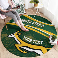 South Africa Rugby Personalized Bokke Round Carpet Springboks - Stronger Together - Wonder Print Shop