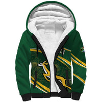 South Africa Rugby Personalized Bokke Sherpa Hoodie Springboks - Stronger Together - Wonder Print Shop