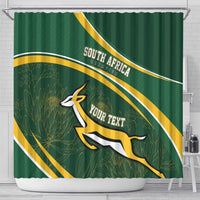 South Africa Rugby Personalized Bokke Shower Curtain Springboks - Stronger Together - Wonder Print Shop