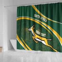South Africa Rugby Personalized Bokke Shower Curtain Springboks - Stronger Together - Wonder Print Shop
