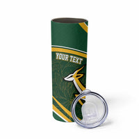 South Africa Rugby Personalized Bokke Skinny Tumbler Springboks - Stronger Together - Wonder Print Shop