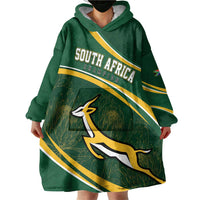 South Africa Rugby Personalized Bokke Wearable Blanket Hoodie Springboks - Stronger Together - Wonder Print Shop