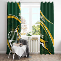 South Africa Rugby Personalized Bokke Window Curtain Springboks - Stronger Together - Wonder Print Shop