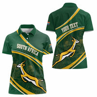 South Africa Rugby Personalized Bokke Women Polo Shirt Springboks - Stronger Together - Wonder Print Shop
