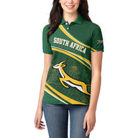 South Africa Rugby Personalized Bokke Women Polo Shirt Springboks - Stronger Together - Wonder Print Shop