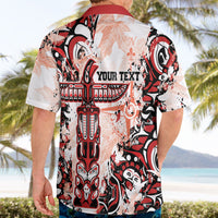 Canada Indigenous Haida Art Personalized Hawaiian Shirt True North