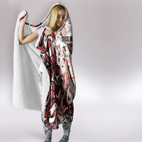 Canada Indigenous Haida Art Hooded Blanket True North