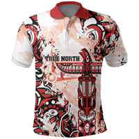 Canada Indigenous Haida Art Personalized Polo Shirt True North