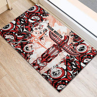 Canada Indigenous Haida Art Rubber Doormat True North