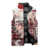 Canada Indigenous Haida Art Personalized Sleeveless Puffer Jacket True North