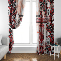 Canada Indigenous Haida Art Window Curtain True North