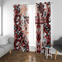 Canada Indigenous Haida Art Window Curtain True North