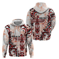 Canada Indigenous Haida Art Personalized Zip Hoodie True North