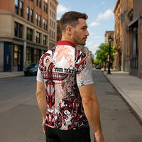 Canada Indigenous Haida Art Personalized Zipper Polo Shirt True North