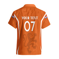 Personalised Netherlands Football Hawaiian Shirt Lionesses World Cup 2023 - Wonder Print Shop