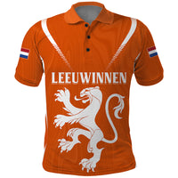 Personalised Netherlands Football Polo Shirt Lionesses World Cup 2023 - Wonder Print Shop