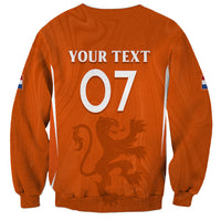 Personalised Netherlands Football Sweatshirt Lionesses World Cup 2023 - Wonder Print Shop