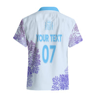 Personalised Spain Football Hawaiian Shirt Coral Reef Jersey Replica Inspired - Wonder Print Shop