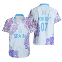 Personalised Spain Football Hawaiian Shirt Coral Reef Jersey Replica Inspired - Wonder Print Shop