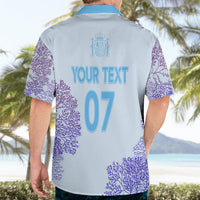 Personalised Spain Football Hawaiian Shirt Coral Reef Jersey Replica Inspired - Wonder Print Shop