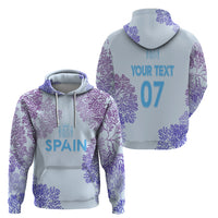 Personalised Spain Football Hoodie Coral Reef Jersey Replica Inspired - Wonder Print Shop