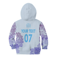 Personalised Spain Football Kid Hoodie Coral Reef Jersey Replica Inspired - Wonder Print Shop