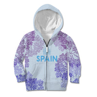 Personalised Spain Football Kid Hoodie Coral Reef Jersey Replica Inspired - Wonder Print Shop