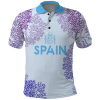 Personalised Spain Football Polo Shirt Coral Reef Jersey Replica Inspired - Wonder Print Shop