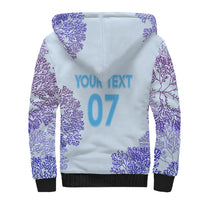 Personalised Spain Football Sherpa Hoodie Coral Reef Jersey Replica Inspired - Wonder Print Shop