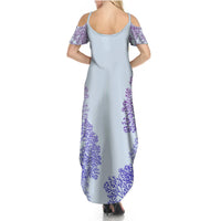 Personalised Spain Football Summer Maxi Dress Coral Reef Jersey Replica Inspired - Wonder Print Shop