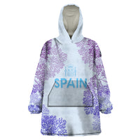Personalised Spain Football Wearable Blanket Hoodie Coral Reef Jersey Replica Inspired - Wonder Print Shop