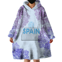 Personalised Spain Football Wearable Blanket Hoodie Coral Reef Jersey Replica Inspired - Wonder Print Shop