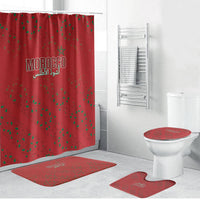 Morocco Football Atlas Lionesses Bathroom Set Arabesque Motif