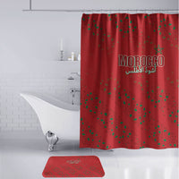 Morocco Football Atlas Lionesses Bathroom Set Arabesque Motif