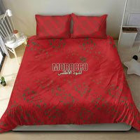 Morocco Football Atlas Lionesses Bedding Set Arabesque Motif