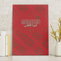 Morocco Football Atlas Lionesses Canvas Wall Art Arabesque Motif