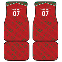 Morocco Football Atlas Lionesses Custom Car Mats Arabesque Motif