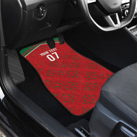 Morocco Football Atlas Lionesses Custom Car Mats Arabesque Motif