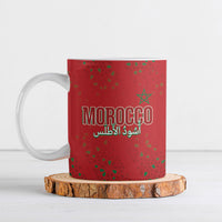 Morocco Football Atlas Lionesses Custom Ceramic Mug Arabesque Motif