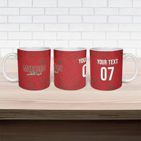 Morocco Football Atlas Lionesses Custom Ceramic Mug Arabesque Motif