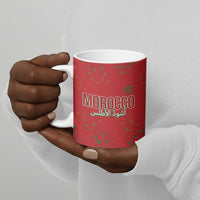 Morocco Football Atlas Lionesses Custom Ceramic Mug Arabesque Motif