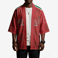 Morocco Football Atlas Lionesses Custom Kimono Arabesque Motif