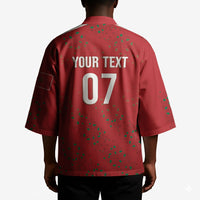 Morocco Football Atlas Lionesses Custom Kimono Arabesque Motif