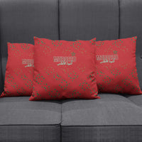 Morocco Football Atlas Lionesses Pillow Cover Arabesque Motif