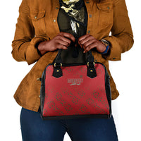 Morocco Football Atlas Lionesses Shoulder Handbag Arabesque Motif
