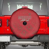 Morocco Football Atlas Lionesses Spare Tire Cover Arabesque Motif