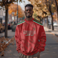 Morocco Football Atlas Lionesses Custom Sweatshirt Arabesque Motif