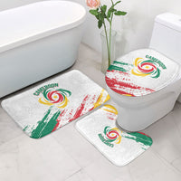 Cameroon Les Lionnes Indomptables Football Bathroom Set Toghu Pattern