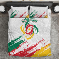 Cameroon Les Lionnes Indomptables Football Bedding Set Toghu Pattern
