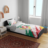 Cameroon Les Lionnes Indomptables Football Bedding Set Toghu Pattern
